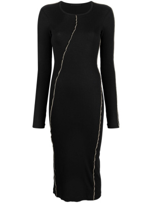 

Long-sleeve cotton midi dress, Helmut Lang Long-sleeve cotton midi dress
