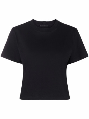 

Core logo-print cropped T-shirt, Helmut Lang Core logo-print cropped T-shirt