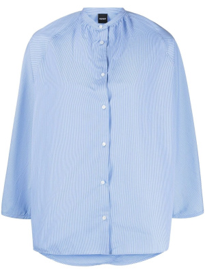 

Vertical-stripe band collar shirt, ASPESI Vertical-stripe band collar shirt