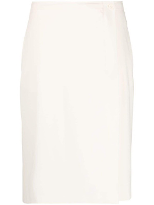 

Wrap-front midi skirt, ASPESI Wrap-front midi skirt