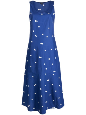 

Polka dot- print maxi dress, ASPESI Polka dot- print maxi dress