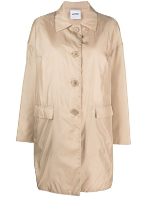 

Buttoned-up gabardine coat, ASPESI Buttoned-up gabardine coat