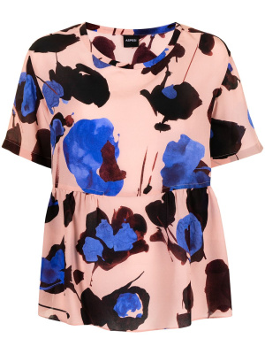 

Floral-print silk blouse, ASPESI Floral-print silk blouse