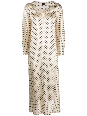 

Polka dot-print silk dress, ASPESI Polka dot-print silk dress