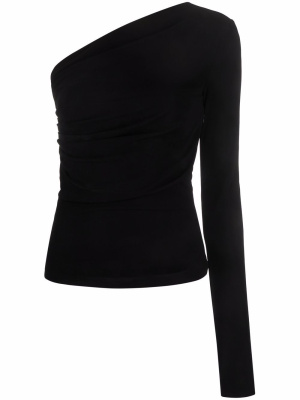 

One-shoulder long-sleeve top, Dsquared2 One-shoulder long-sleeve top