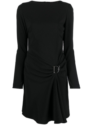 

Logo-plaque draped dress, Dsquared2 Logo-plaque draped dress