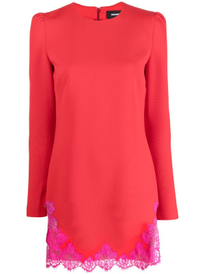 

Lace-hem shift minidress, Dsquared2 Lace-hem shift minidress