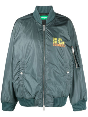 

Slogan-print bomber jacket, Dsquared2 Slogan-print bomber jacket