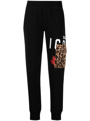 

Icon leopard-pocket track pants, Dsquared2 Icon leopard-pocket track pants