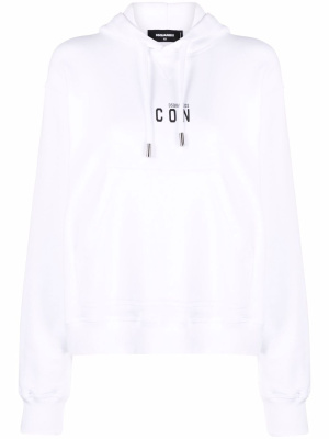 

Logo-print long-sleeved hoodie, Dsquared2 Logo-print long-sleeved hoodie