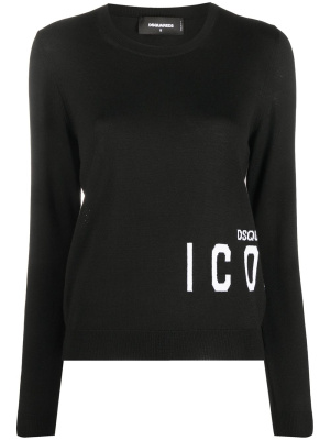 

Logo jacquard knitted jumper, Dsquared2 Logo jacquard knitted jumper