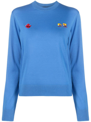 

Intarsia-knit virgin wool jumper, Dsquared2 Intarsia-knit virgin wool jumper