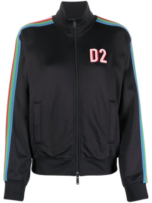 

Logo-print zip-up sweatshirt, Dsquared2 Logo-print zip-up sweatshirt