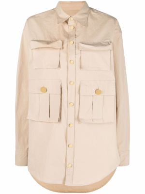 

Multi-pocket stretch-cotton shirt, Dsquared2 Multi-pocket stretch-cotton shirt
