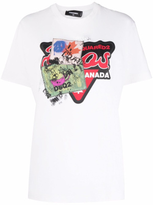 

Graphic print crew-neck T-shirt, Dsquared2 Graphic print crew-neck T-shirt