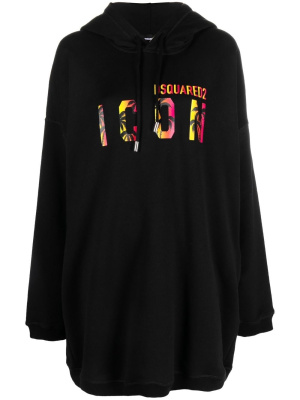 

Icon palm-tree long hoodie, Dsquared2 Icon palm-tree long hoodie
