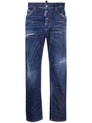 

Paint-splatter cropped jeans, Dsquared2 Paint-splatter cropped jeans
