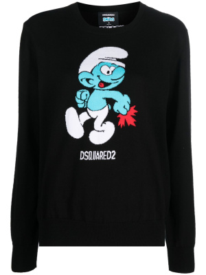 

Smurfs crew-neck sweatshirt, Dsquared2 Smurfs crew-neck sweatshirt