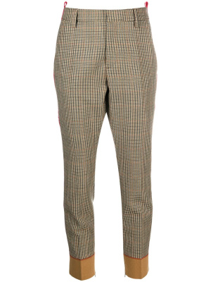 

Logo tape checked trousers, Dsquared2 Logo tape checked trousers