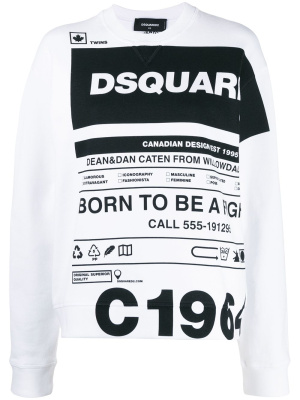 

Logo slogan print T-shirt, Dsquared2 Logo slogan print T-shirt
