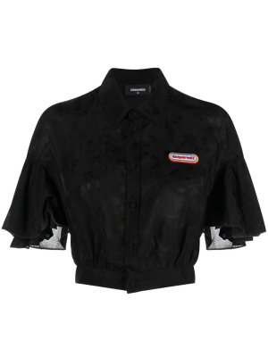 

Logo-patch short-sleeved shirt, Dsquared2 Logo-patch short-sleeved shirt