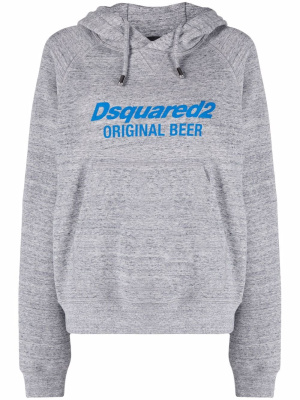 

Logo-print cotton hoodie, Dsquared2 Logo-print cotton hoodie