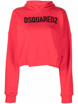 

Logo-print cropped hoodie, Dsquared2 Logo-print cropped hoodie