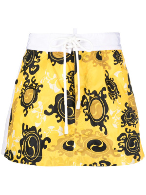

Sunflower abstract-print skirt, Dsquared2 Sunflower abstract-print skirt