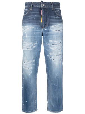 

Logo-patch cropped jeans, Dsquared2 Logo-patch cropped jeans