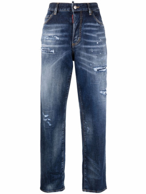 

Distressed high-waisted jeans, Dsquared2 Distressed high-waisted jeans
