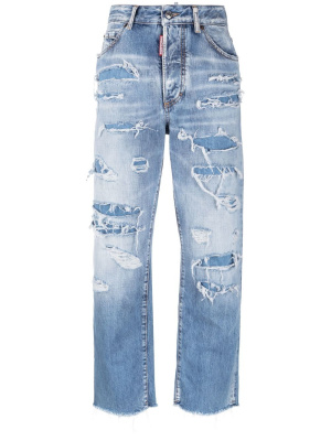 

Distressed cropped jeans, Dsquared2 Distressed cropped jeans