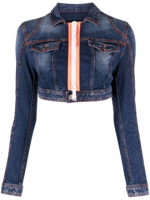 

Cropped denim cotton jacket, Dsquared2 Cropped denim cotton jacket