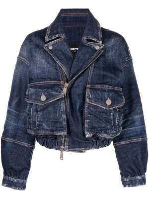

Drop-shoulder denim jacket, Dsquared2 Drop-shoulder denim jacket