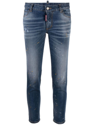 

Low-rise skinny-leg cropped jeans, Dsquared2 Low-rise skinny-leg cropped jeans