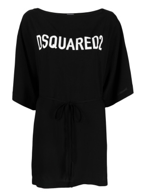 

Logo-print beach cover-up, Dsquared2 Logo-print beach cover-up