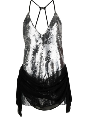 

Sequin-embellished sleeveless mini dress, Dsquared2 Sequin-embellished sleeveless mini dress