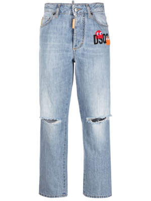 

Distressed cropped jeans, Dsquared2 Distressed cropped jeans