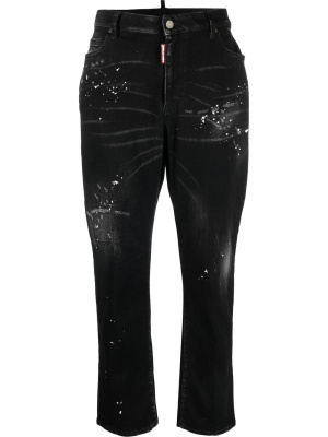 

Paint-splatter cropped jeans, Dsquared2 Paint-splatter cropped jeans