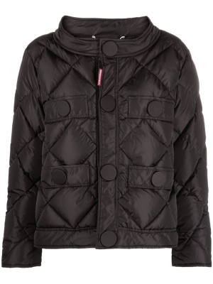 

Logo-patch quilted jacket, Dsquared2 Logo-patch quilted jacket