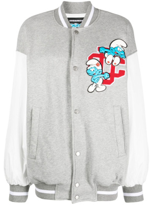 

X Smurfs varsity jacket, Dsquared2 X Smurfs varsity jacket