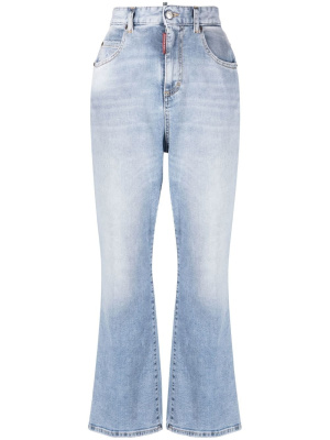 

High-waisted cropped flared jeans, Dsquared2 High-waisted cropped flared jeans