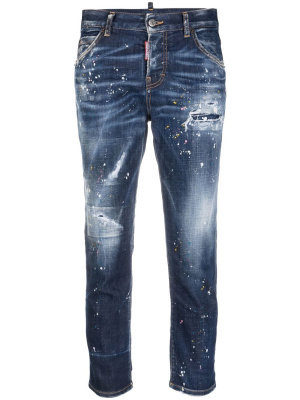 

Distressed cropped jeans, Dsquared2 Distressed cropped jeans