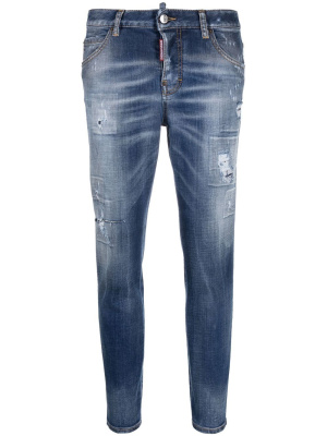 

Distressed cropped jeans, Dsquared2 Distressed cropped jeans