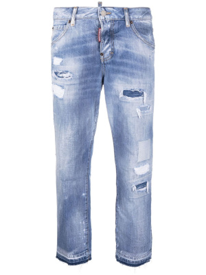 

Distressed cropped jeans, Dsquared2 Distressed cropped jeans