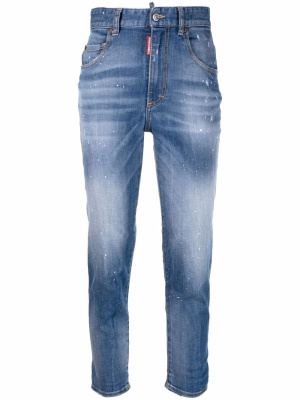 

High-rise cropped jeans, Dsquared2 High-rise cropped jeans