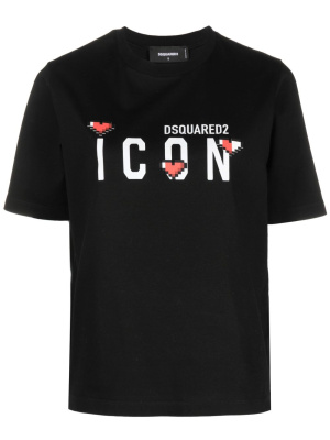 

Logo-print cotton T-shirt, Dsquared2 Logo-print cotton T-shirt