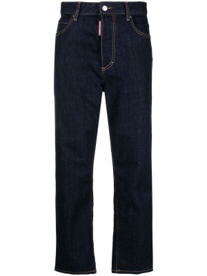 

Logo-patch straight-leg jeans, Dsquared2 Logo-patch straight-leg jeans