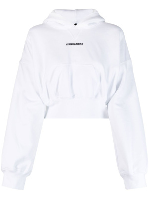 

Logo-print attached-cap hoodie, Dsquared2 Logo-print attached-cap hoodie