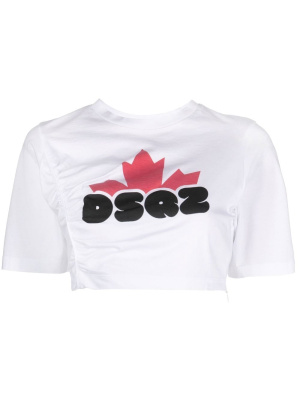 

DSQ2- print cropped T-shirt, Dsquared2 DSQ2- print cropped T-shirt