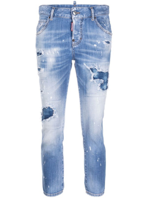 

Distressed cropped jeans, Dsquared2 Distressed cropped jeans